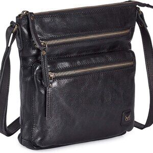Small Crossbody Bags for Women Real Leather Purse Handbags Crossover Over the Sh